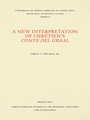 cover image of A New Interpretation of Chrétien's Conte del Graal